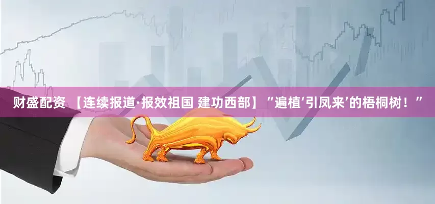 财盛配资 【连续报道·报效祖国 建功西部】“遍植‘引凤来’的梧桐树！”