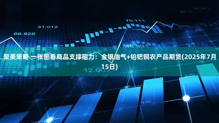 聚美策略 一张图看商品支撑阻力：金银油气+铂钯铜农产品期货(2025年7月15日)